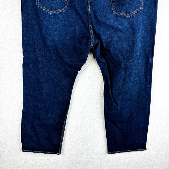 Old Navy Mens Jeans Sz 50x32 Slim Leg Dark Wash Denim Pockets Stretch Pockets - Picture 6 of 8